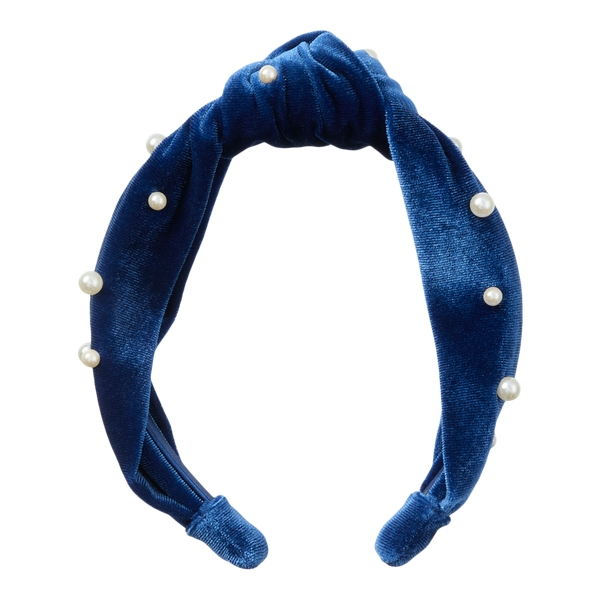 Conair Accessories Knotted Velvet Headband with Pearl Accents #2