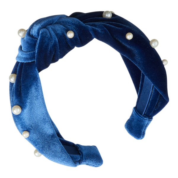 Conair Accessories Knotted Velvet Headband with Pearl Accents #3
