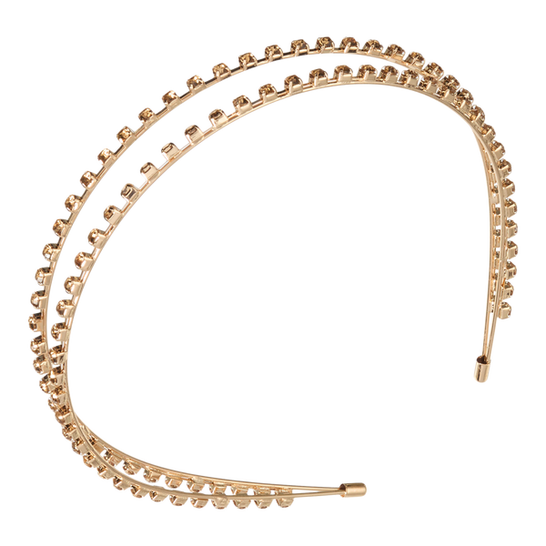 Conair Accessories Double-Strand Headband with Smoke Quartz Stones #2