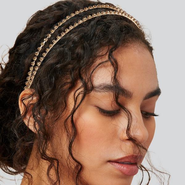 Conair Accessories Double-Strand Headband with Smoke Quartz Stones #4
