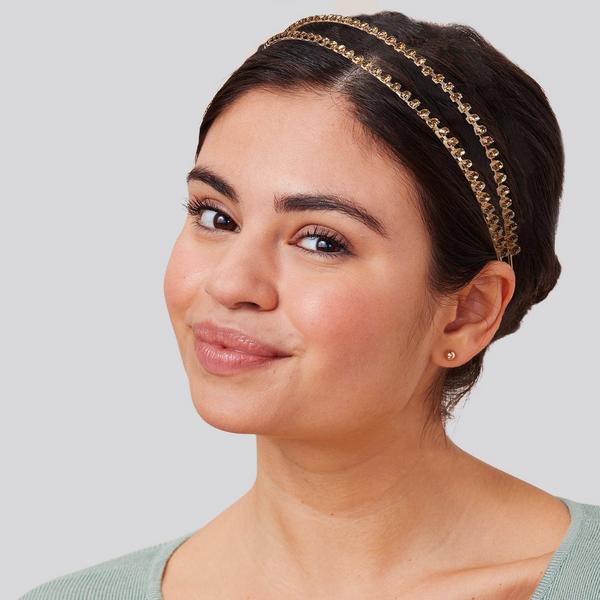 Conair Accessories Double-Strand Headband with Smoke Quartz Stones #6