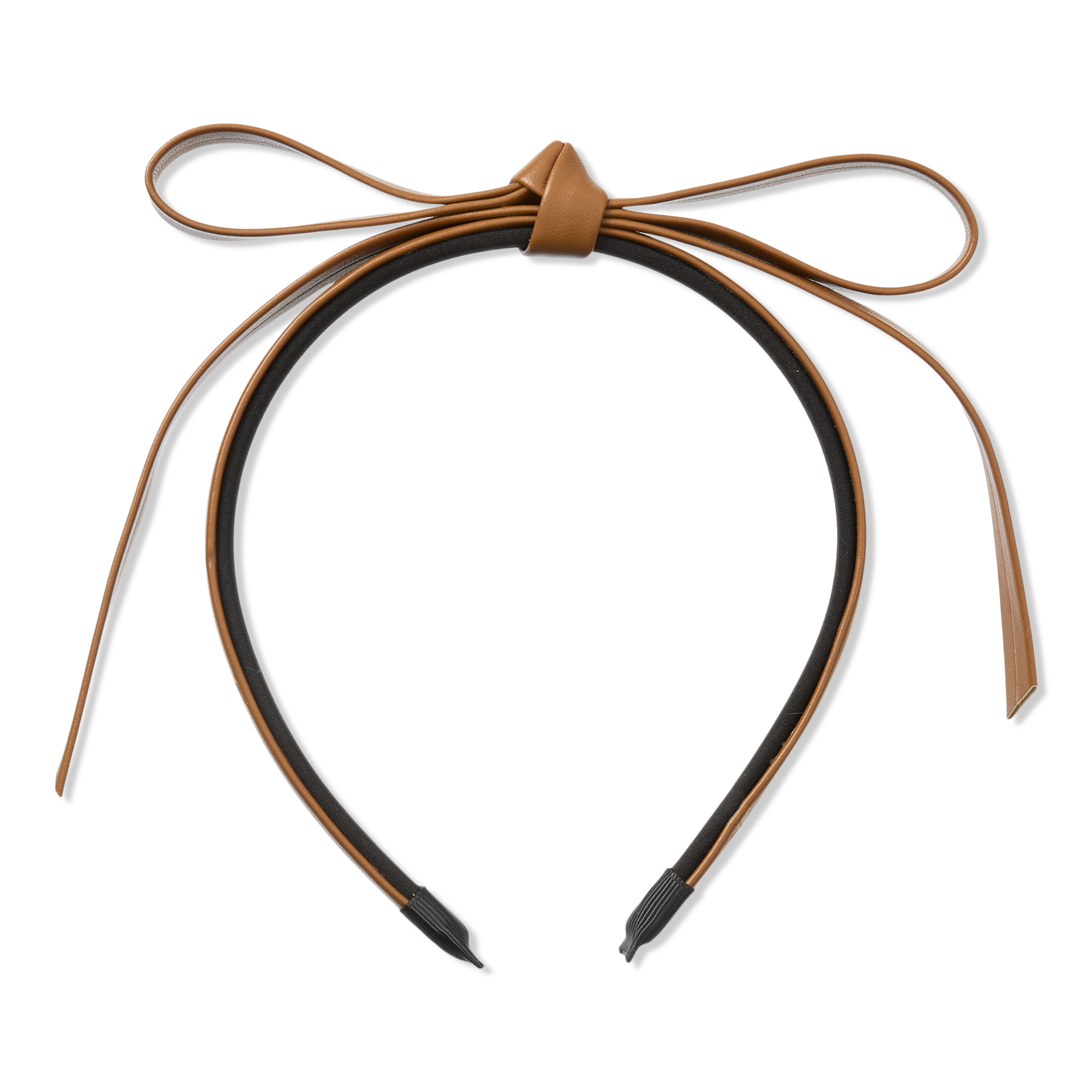 Conair Accessories Faux Leather Bow Headband #1