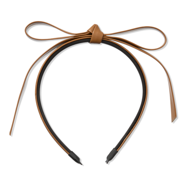 Conair Accessories Faux Leather Bow Headband #1
