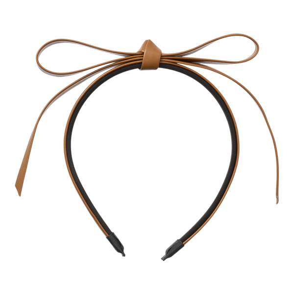 Conair Accessories Faux Leather Bow Headband #2