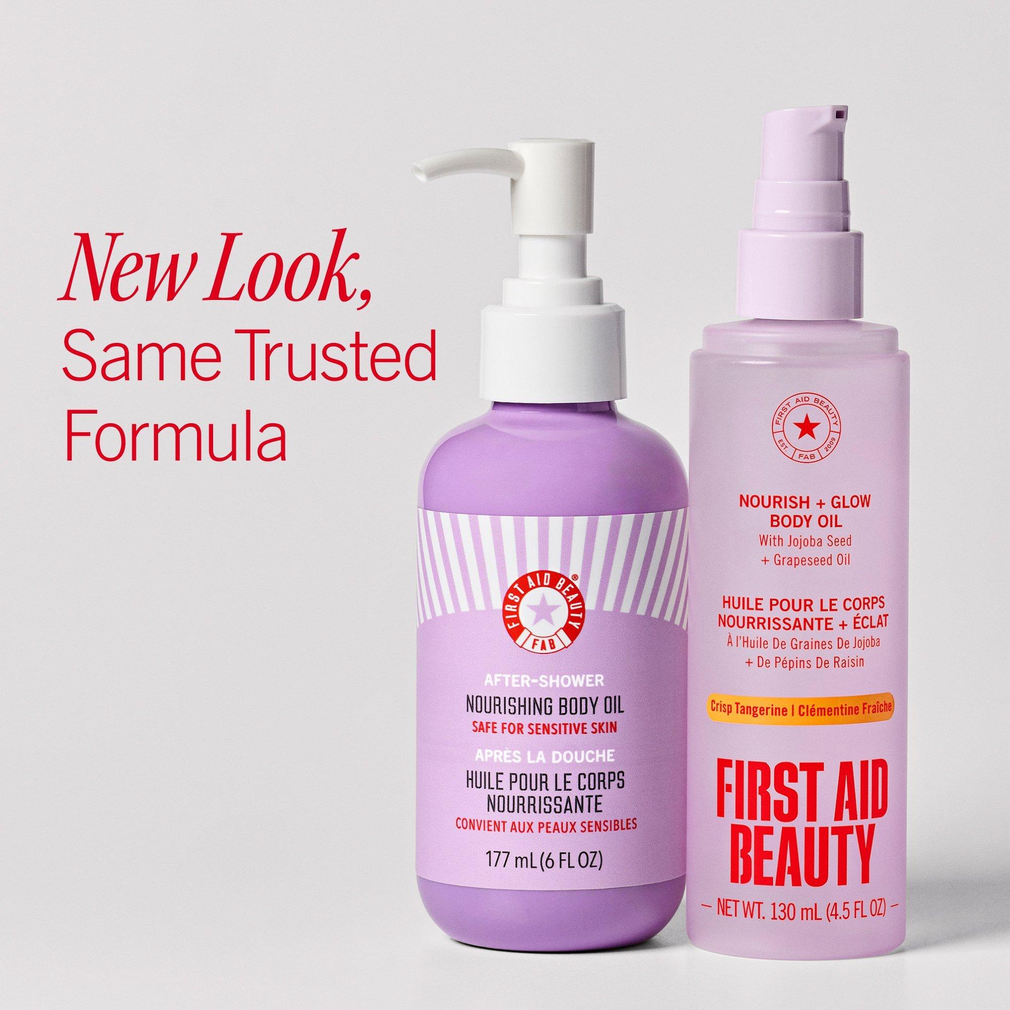 Питательное масло для тела First Aid Beauty Nourish + Glow с жожоба и виноградным маслом — фото 2