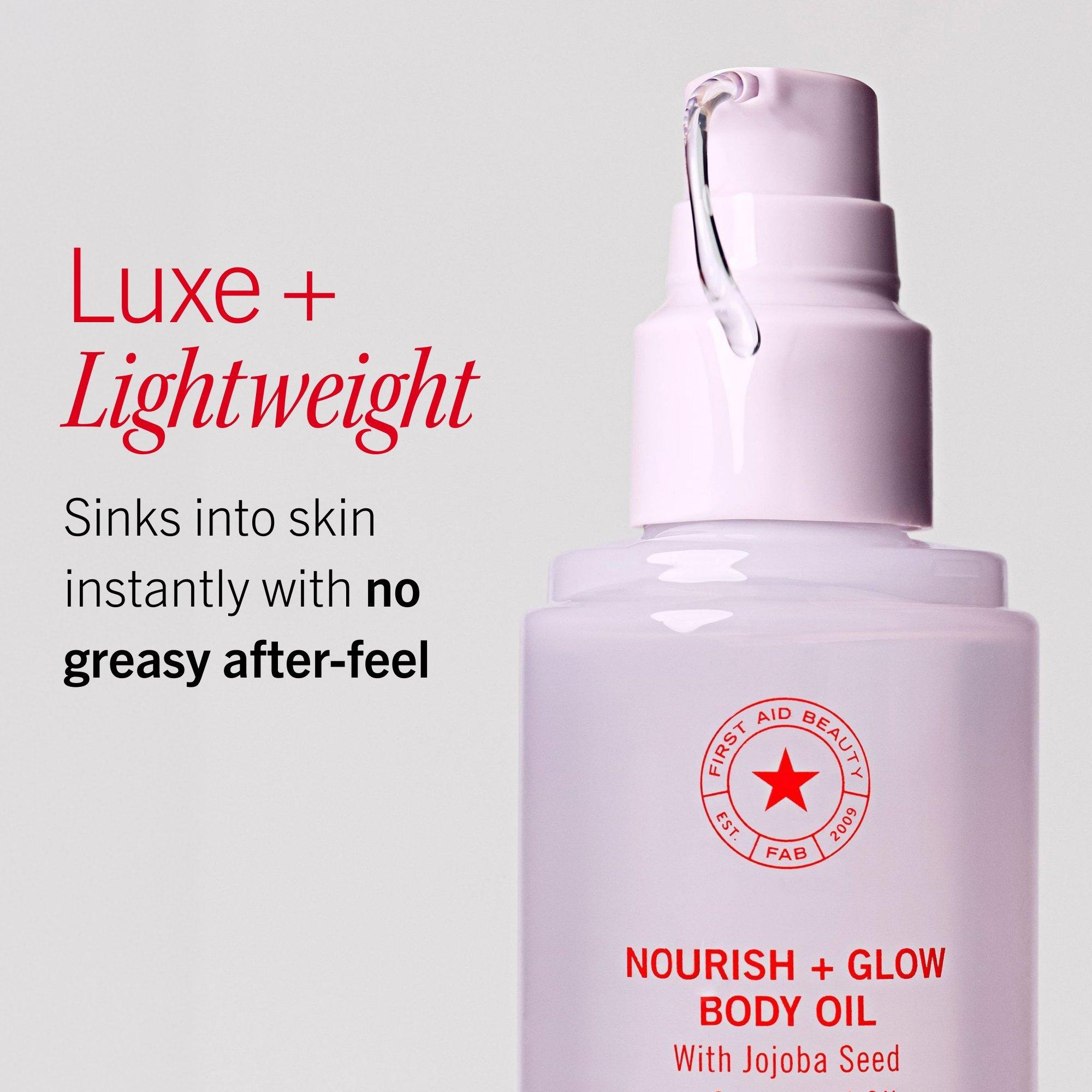Питательное масло для тела First Aid Beauty Nourish + Glow с жожоба и виноградным маслом — фото 5