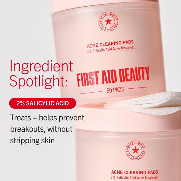 First Aid Beauty Acne Clearing Pads 2% Salicylic Acid Acne Treatment #5