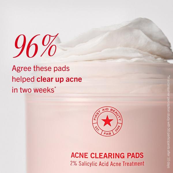 First Aid Beauty Acne Clearing Pads 2% Salicylic Acid Acne Treatment #7