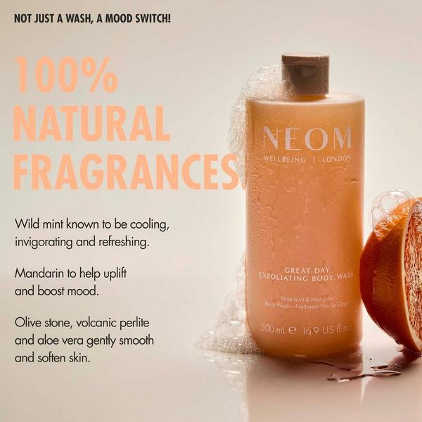 NEOM Wellbeing Great Day Exfoliating Body Wash #2