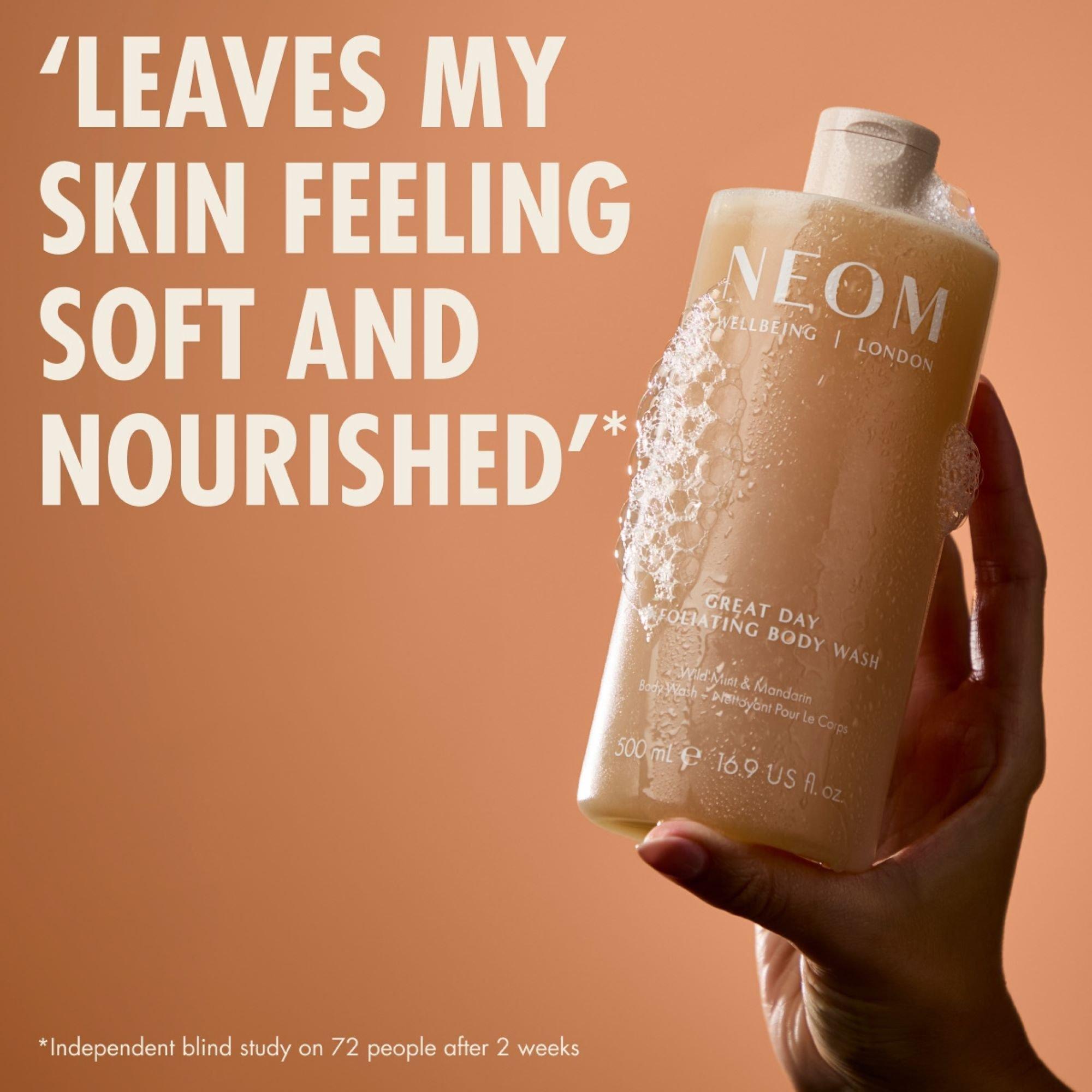 Отшелушивающий гель для душа Neom Wellbeing Great Day — фото 4