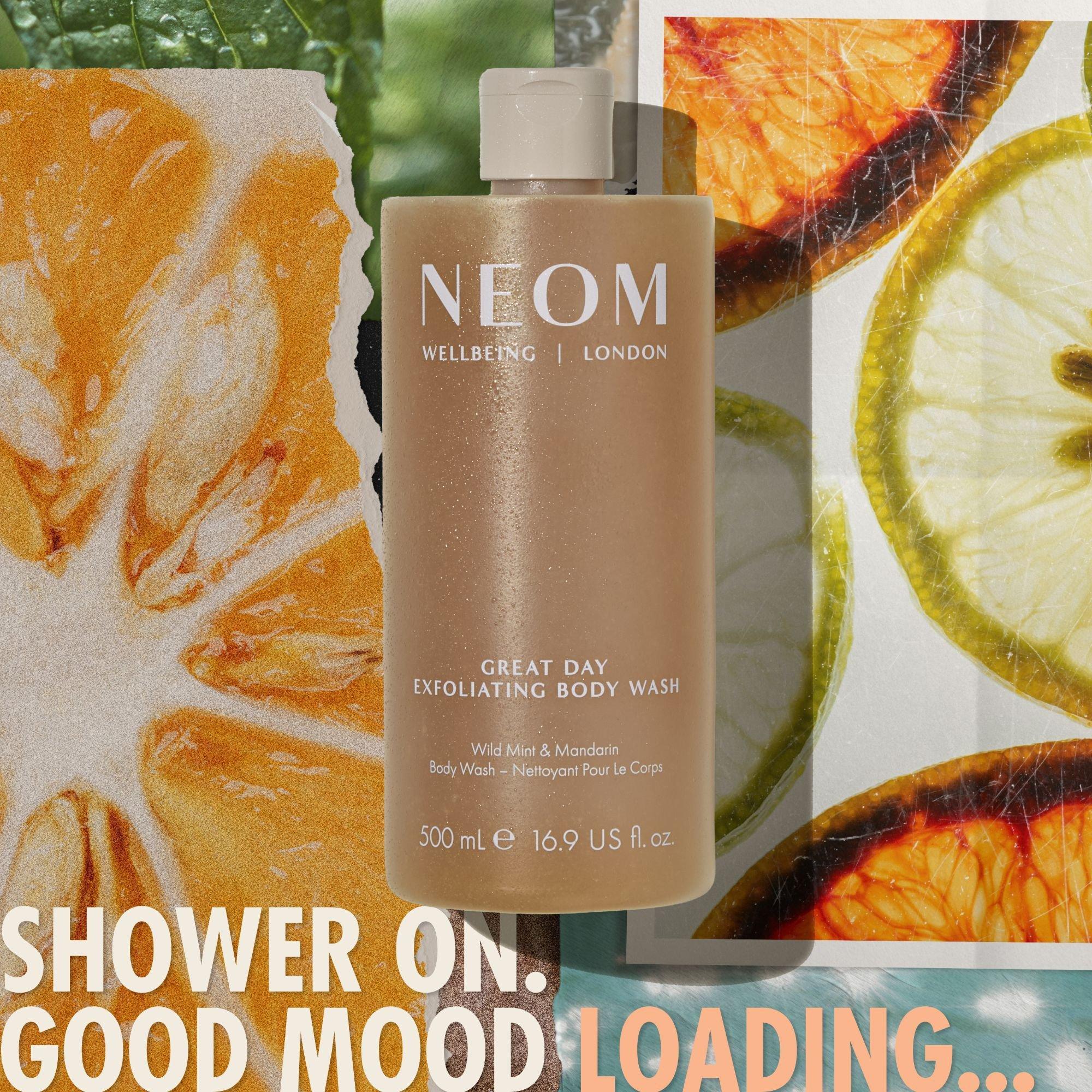 Отшелушивающий гель для душа Neom Wellbeing Great Day — фото 5
