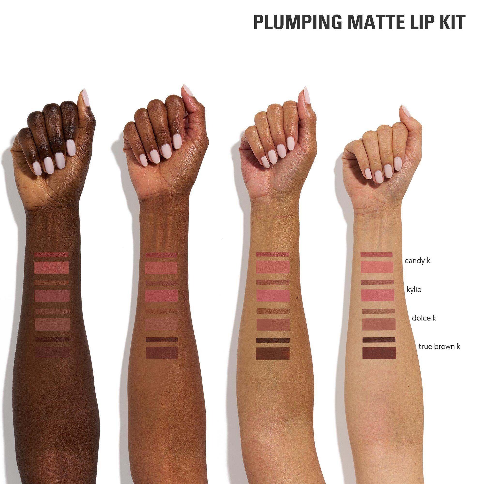 Матовый набор для губ Kylie Cosmetics с эффектом объёма, цвет: 603 Насыщенный коричневый — фото 3
