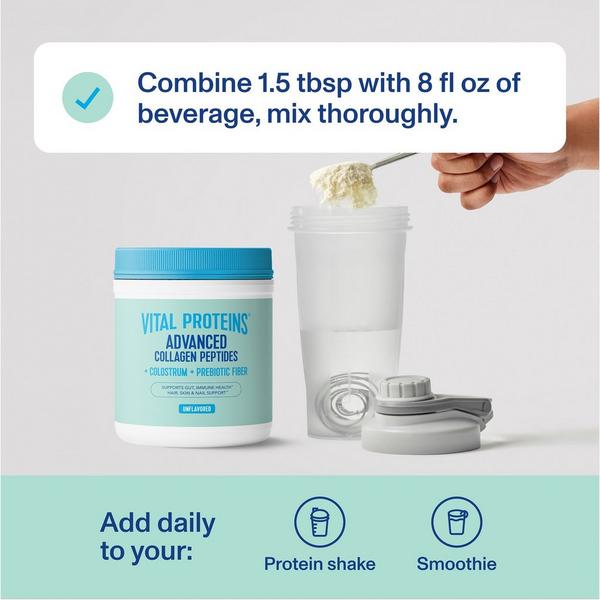 Vital Proteins Advanced Collagen Peptides + Colostrum + Prebiotic Fiber #6