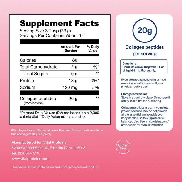 Vital Proteins Collagen Peptides Strawberry Lemonade #3