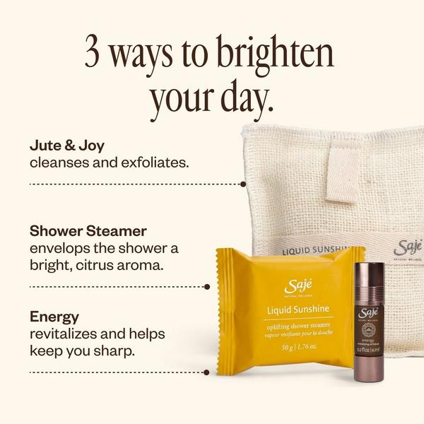 Saje Natural Wellness Bright Mornings Body Care & Energizing Kit #3