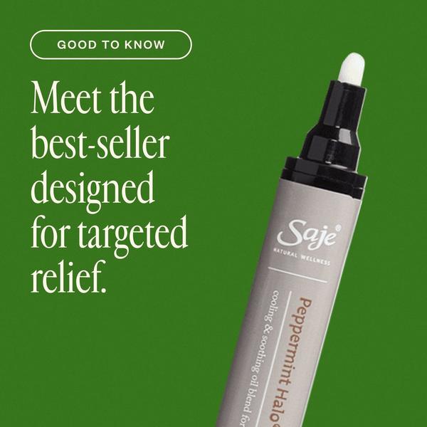 Saje Natural Wellness Peppermint Halo Wand Cooling & Soothing Oil Blend For The Head #2