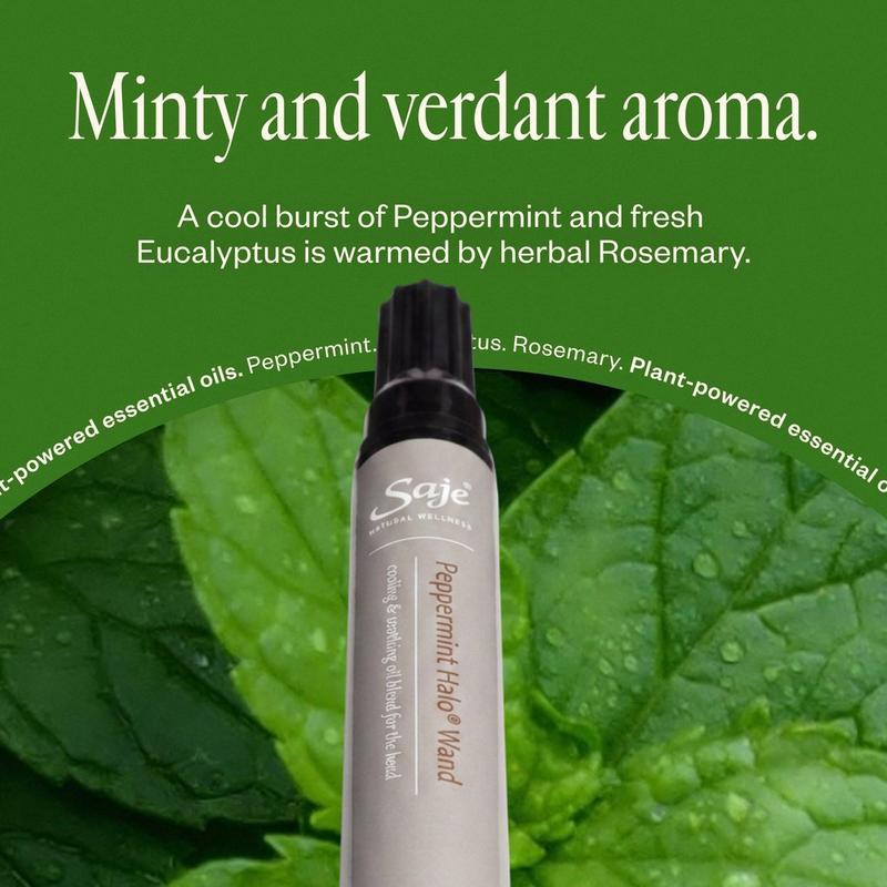 Saje Natural Wellness - Peppermint Halo Wand Cooling & Soothing