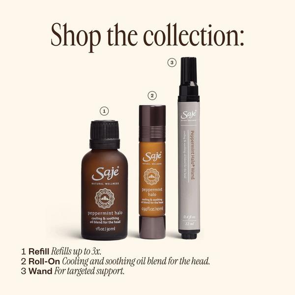 Saje Natural Wellness Peppermint Halo Wand Cooling & Soothing Oil Blend For The Head #7