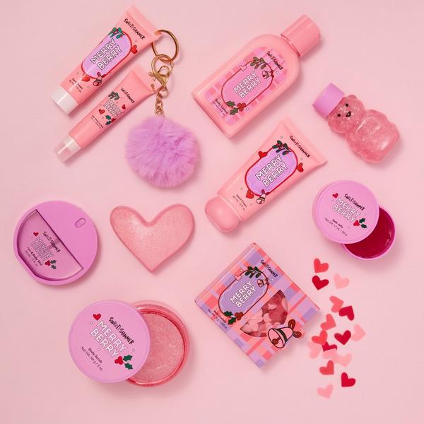 Sweet & Shimmer Merry Berry Heart Bath Fizzer #3