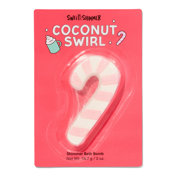 Sweet & Shimmer Coconut Swirl Candy Cane Bath Fizzer #2
