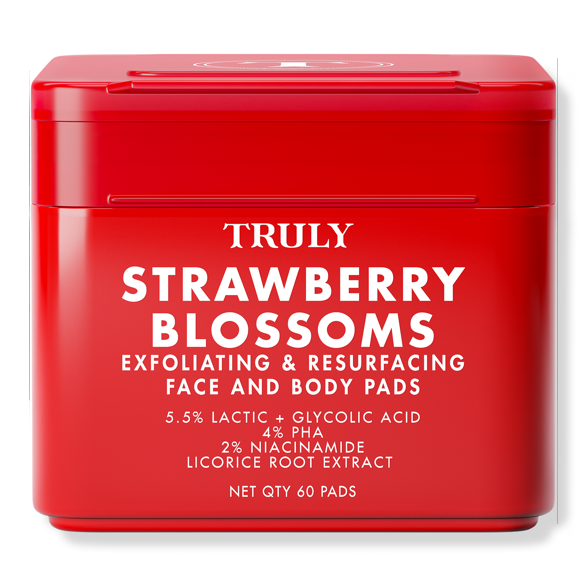 Truly Strawberry Blossom Exfoliating & Resurfacing Face & Body Pads #1