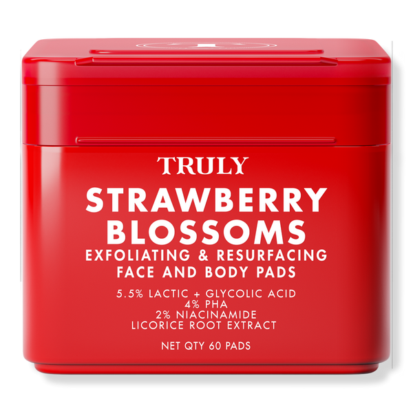 Truly Strawberry Blossom Exfoliating & Resurfacing Face & Body Pads #1