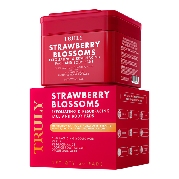 Truly Strawberry Blossom Exfoliating & Resurfacing Face & Body Pads #2