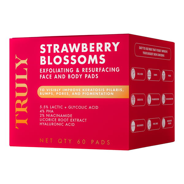 Truly Strawberry Blossom Exfoliating & Resurfacing Face & Body Pads #3