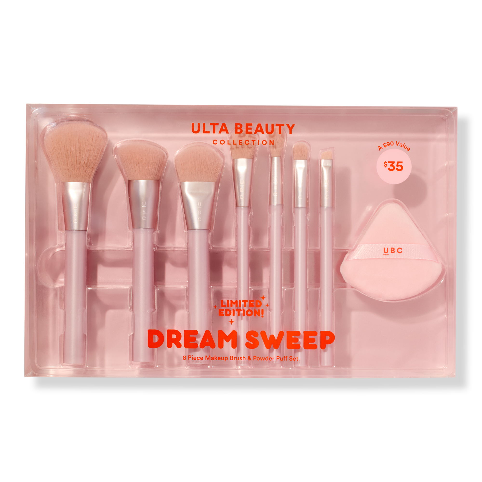ULTA Beauty Collection Dream Sweep 8 Piece Makeup Brush and Powder Puff Set #1