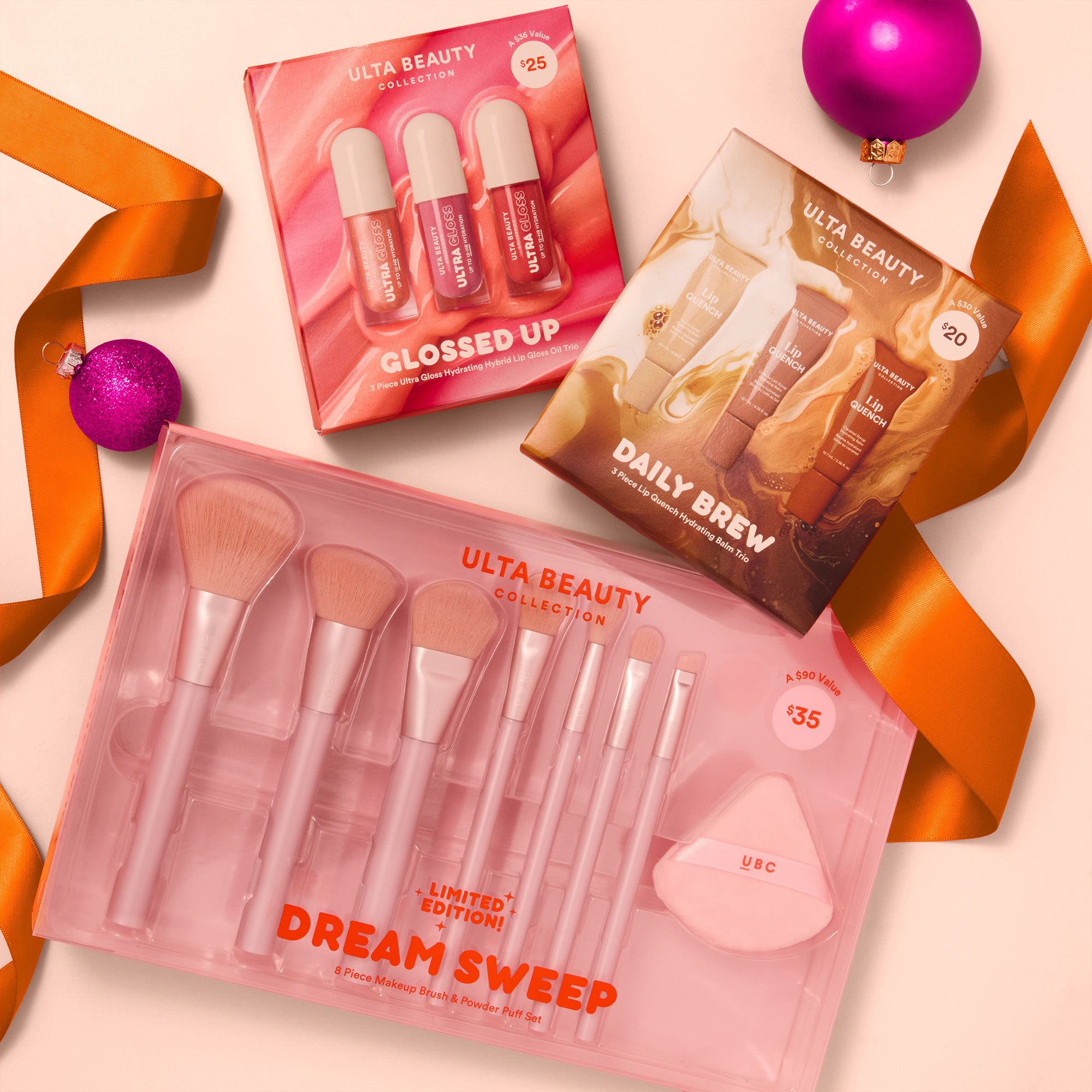 Dream Sweep 8 Piece Makeup Brush and Powder Puff Set - thumbnail 3