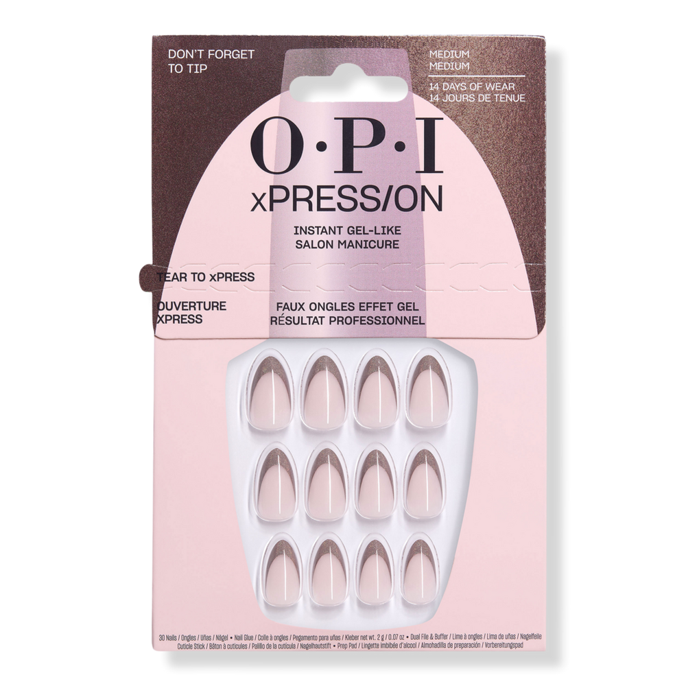 OPI xPRESS/ON Fall Press-On Nail Collection - Don't Forget To Tip