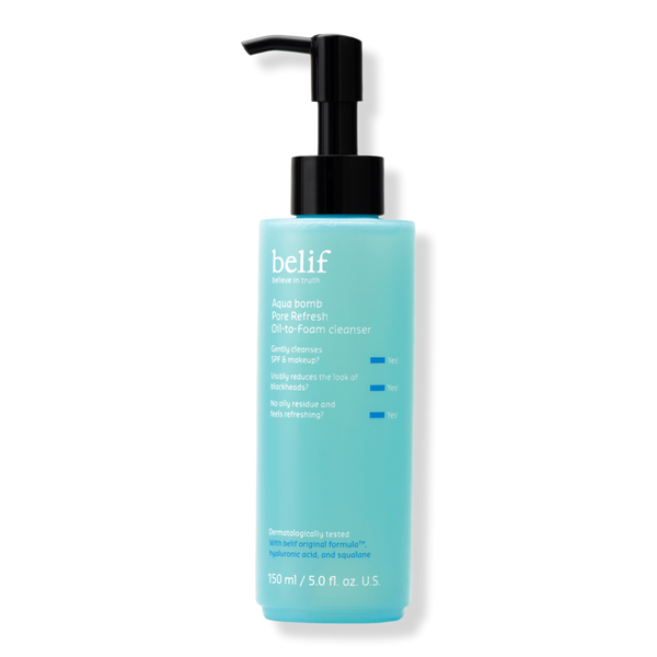 belif Aqua Bomb Pore Refresh Oil-to-Foam Cleanser #1