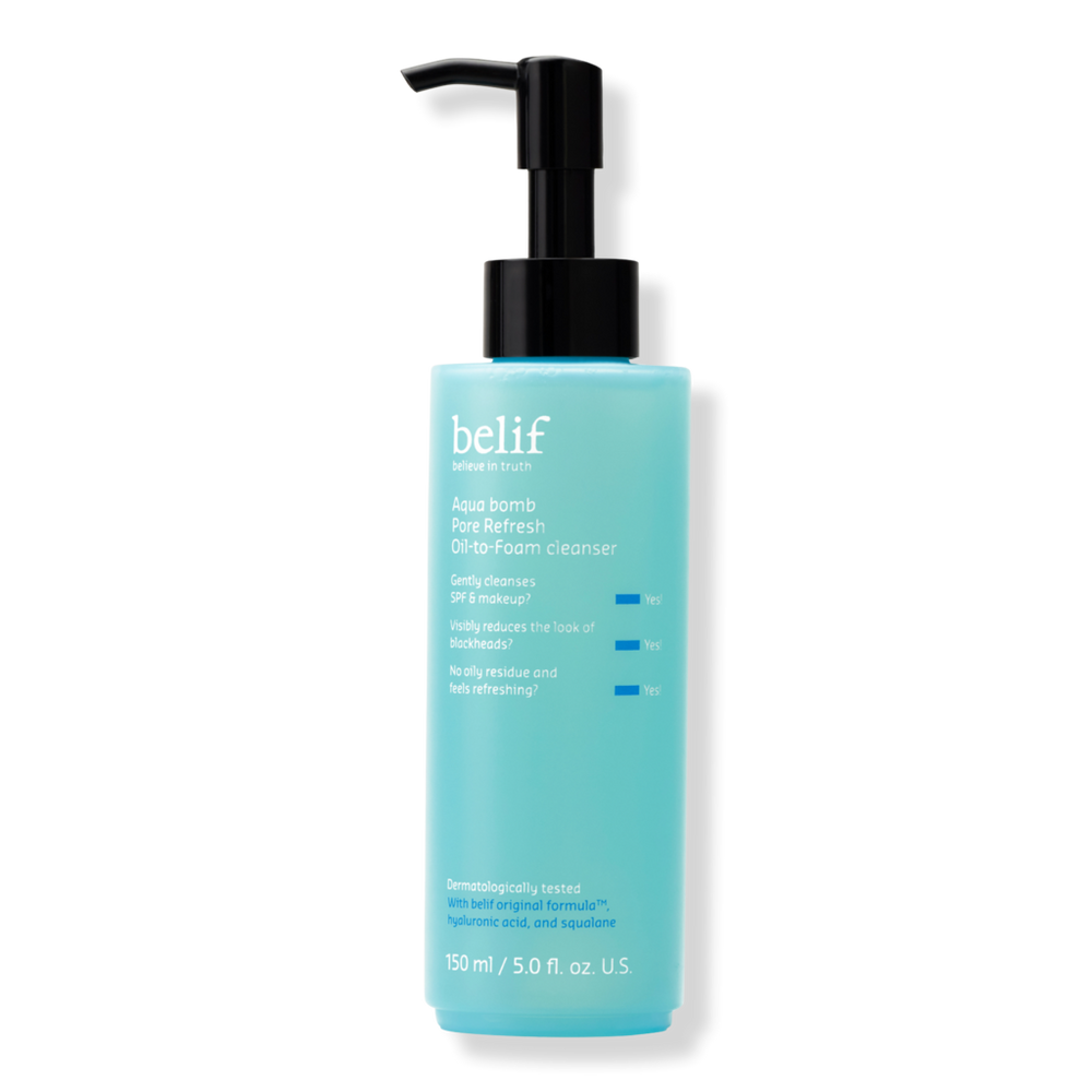 belif Aqua Bomb Pore Refresh Oil-to-Foam Cleanser