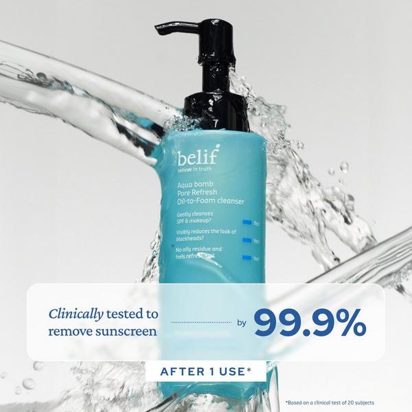 belif Aqua Bomb Pore Refresh Oil-to-Foam Cleanser #3
