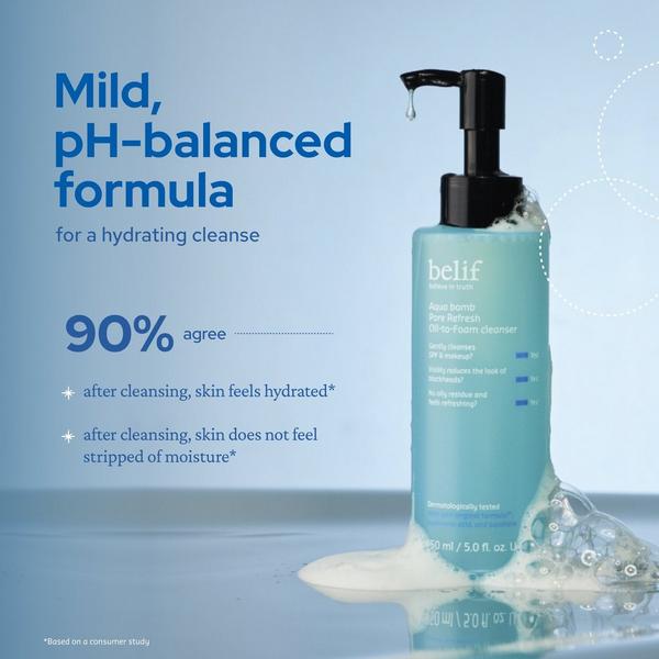 belif Aqua Bomb Pore Refresh Oil-to-Foam Cleanser #5
