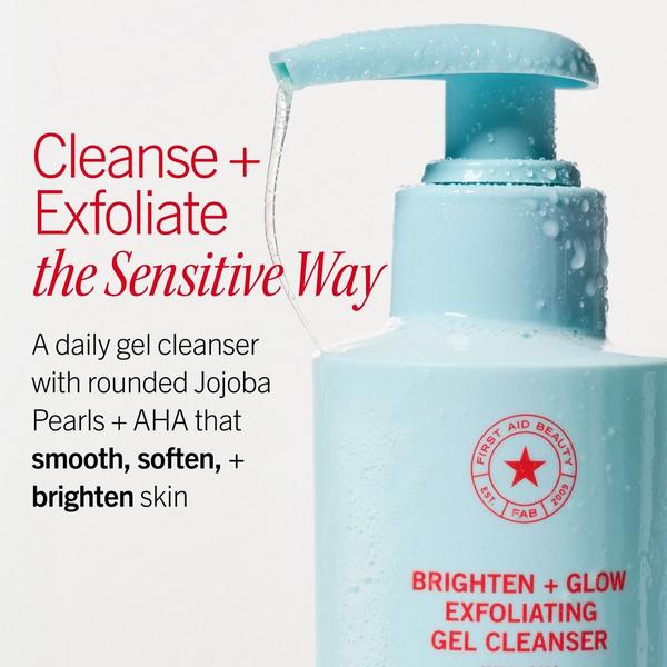 First Aid Beauty Brighten + Glow Exfoliating Gel Cleanser with AHA and Jojoba Pearls #2