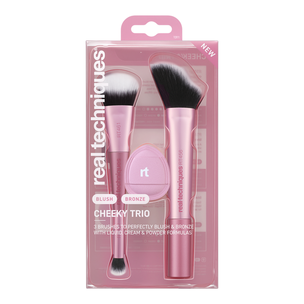 Real Techniques Cheeky Trio Makeup Brush & Sponge Set #7
