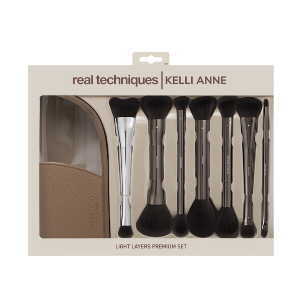 Real Techniques Kelli Anne Light Layers Premium Makeup Brush Set #7