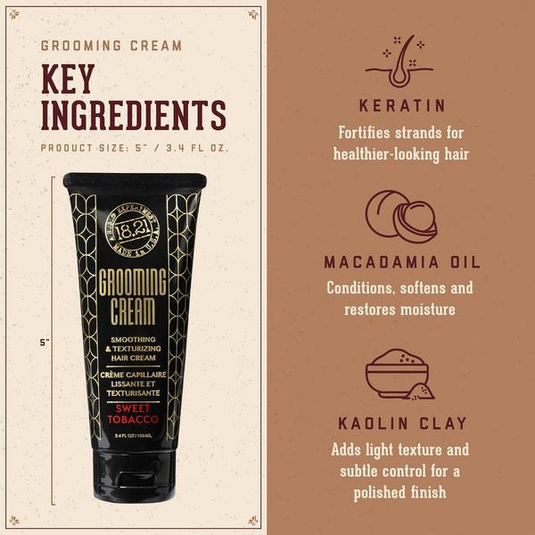 18.21 Man Made Sweet Tobacco Smoothing & Texturizing Hair Styling Cream #3