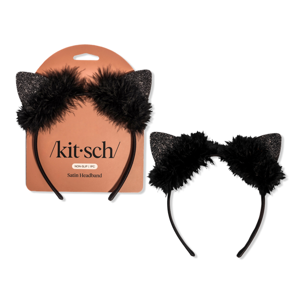 Kitsch Satin Cat Ears Headband #1