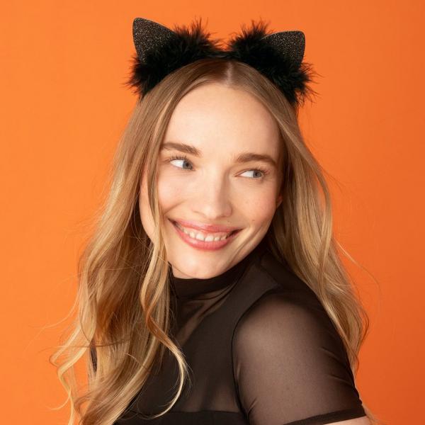 Kitsch Satin Cat Ears Headband #4
