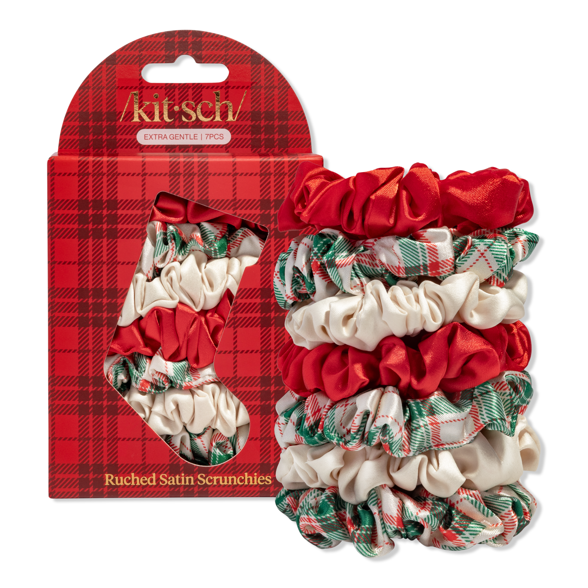 Kitsch Ruched Satin Scrunchies #1