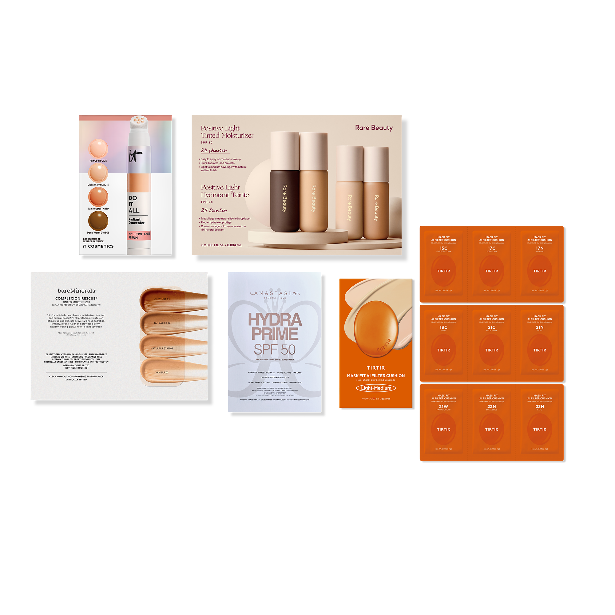 Variety Free 5 Piece Complexion Sampler with select $50 makeup shipped purchase #1
