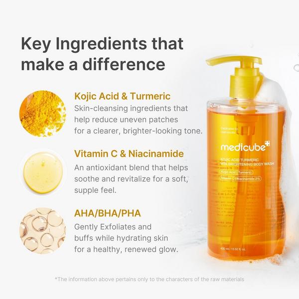 medicube Kojic Acid Turmeric Vita Brightening Body Wash #3