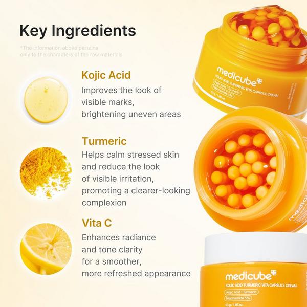 medicube Kojic Acid Turmeric Vita Capsule Cream #3
