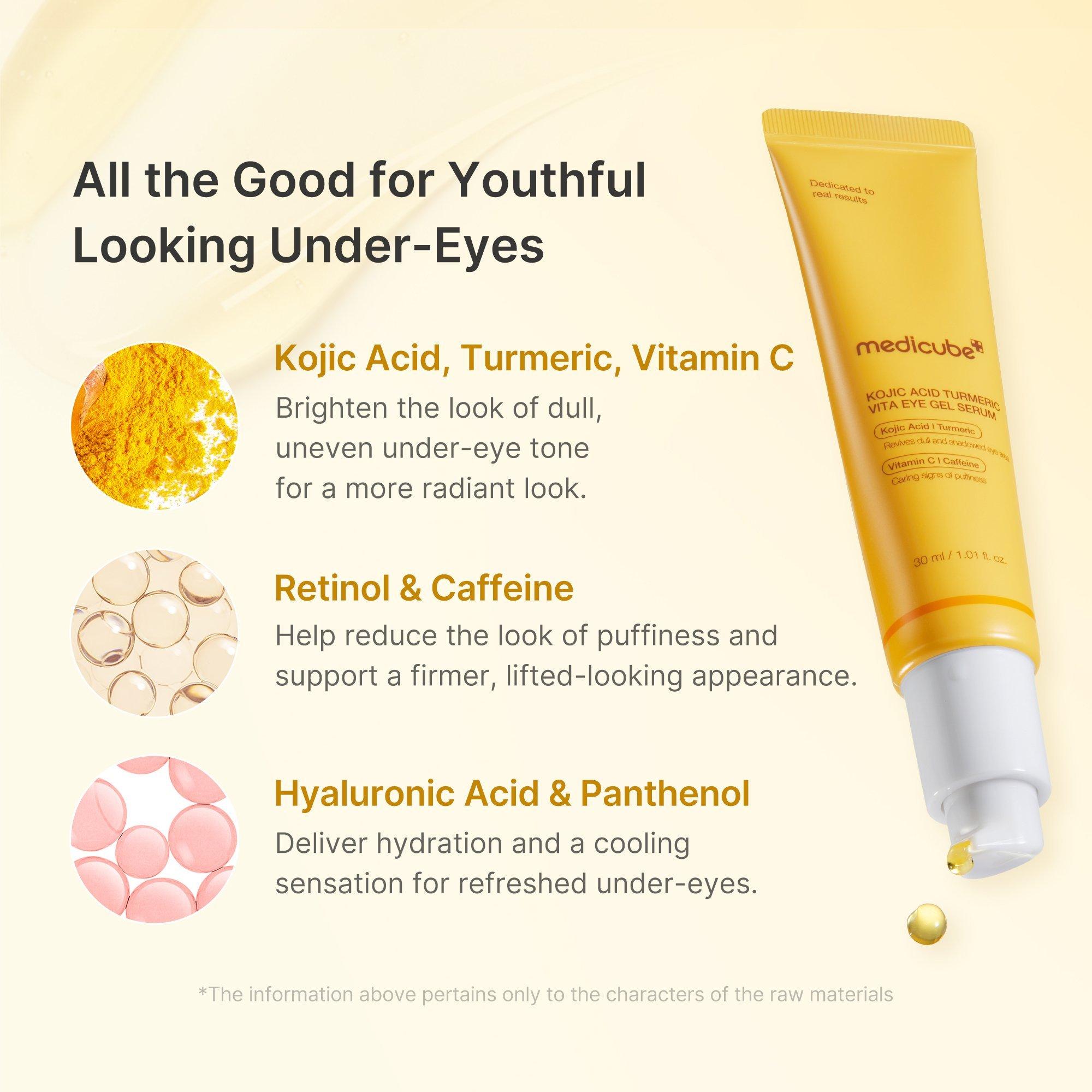 Гель-сыворотка для глаз medicube Kojic Acid Turmeric Vita — фото 3