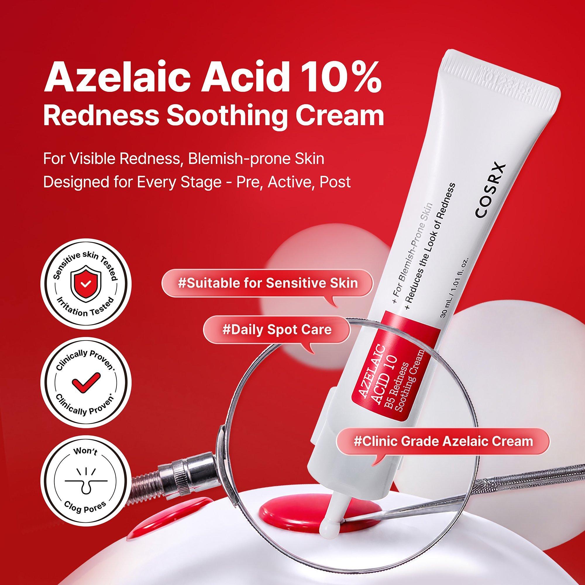 Успокаивающий крем против покраснений Cosrx Azelaic Acid 10 B5 — фото 2