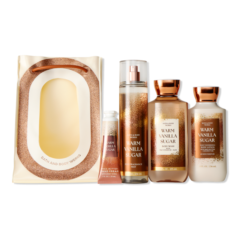 ✨Warm Vanilla Sugar ボディクリーム 226g　5本set✨ Bath & Body Works - Warm Vanilla Sugar Gift Set | Ulta Beauty