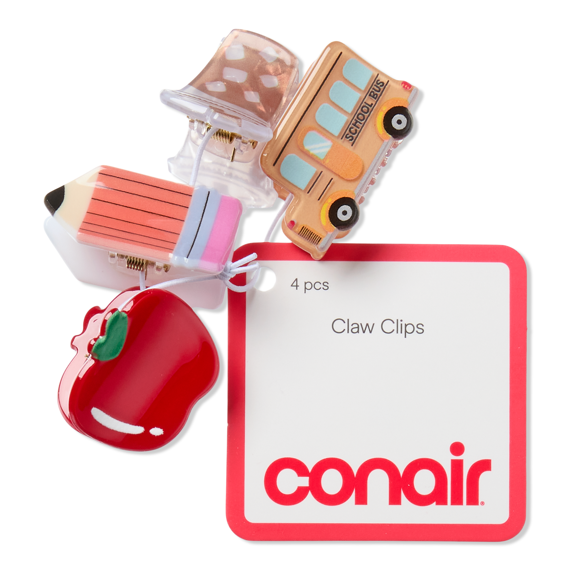Conair Accessories Mini Acrylic Claw Clips 4pk #1