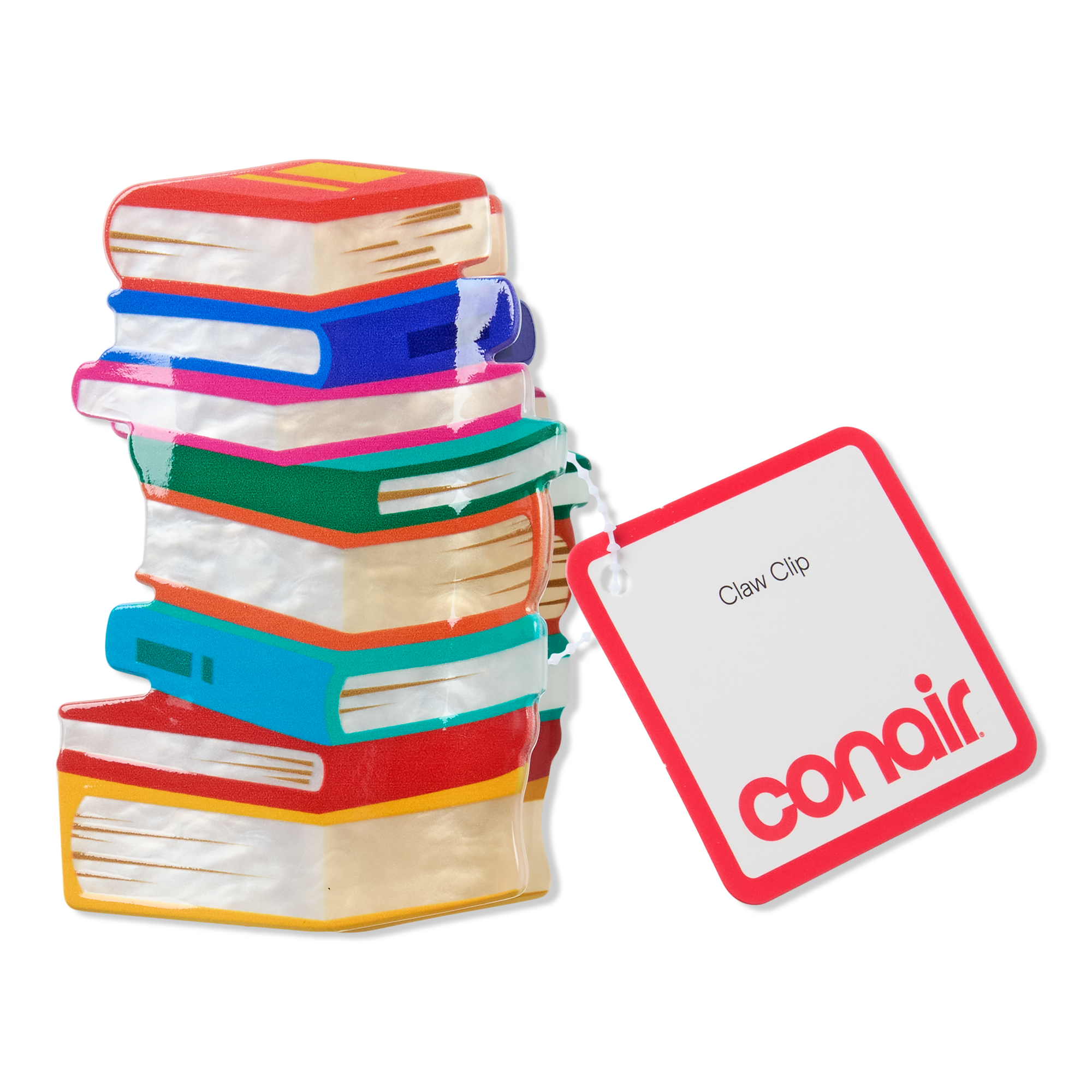 Conair Accessories Stacked Notebooks Acrylic Claw Clip #1